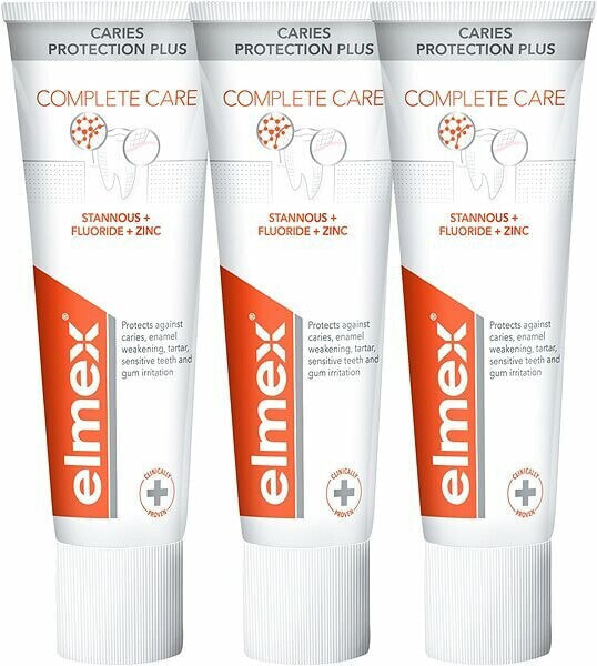 Зубная паста ELMEX Toothpaste Caries Protection Plus Complete Care 3 x 75 ml