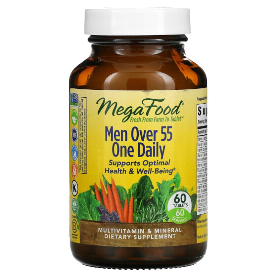 Витаминно-минеральный комплекс MegaFood Men's 55+, One Daily, 90 таблеток