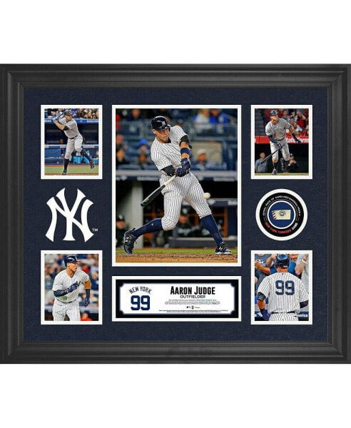 Aaron Judge New York Yankees Framed 20" x 24" 5-Photo Collage with a Piece of Game-Used Baseball