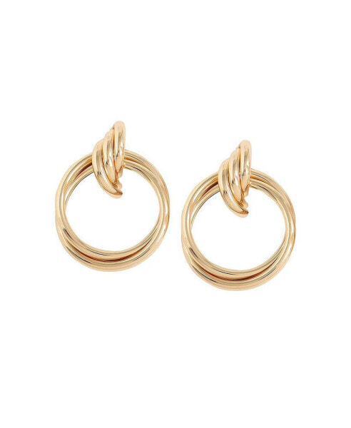 Women's Gold Wrap Drop Earrings