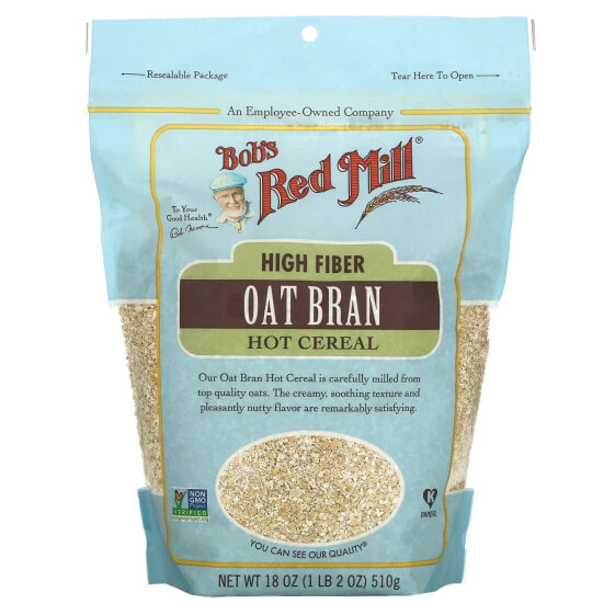 High Fiber Oat Bran Hot Cereal, 18 oz (510 g)