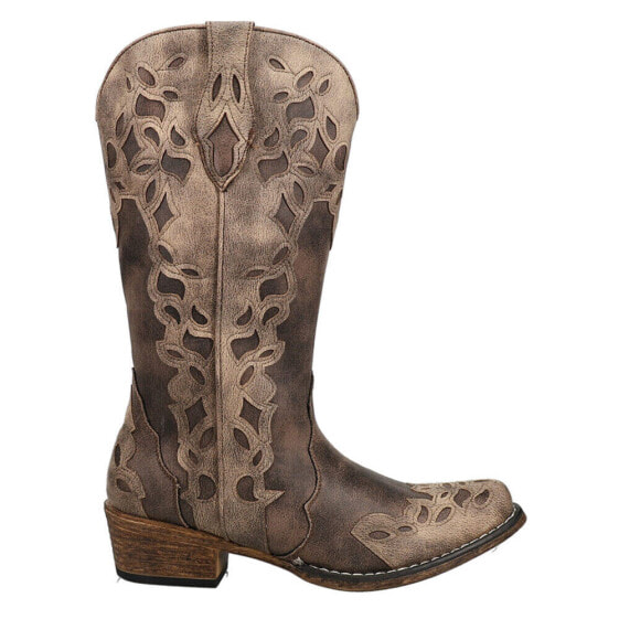 Roper Riley Triad Snip Toe Cowboy Womens Size 6 M Casual Boots 09-021-1566-2855