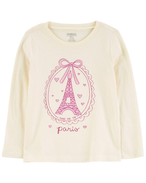 Toddler Paris Long-Sleeve Graphic Tee 2T