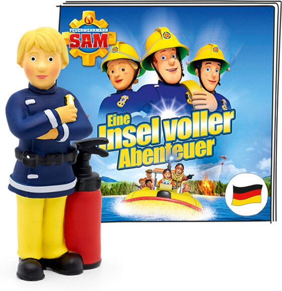 Tonies Audio Figure for Toniebox, Fireman Sam - An Island of Adventure, Audio Play with 5 Stories for Children from 3 Years, Playing Time Approx. 68 minutes.