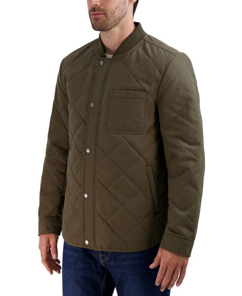 Men's Diamond Quilted Rain Jacket