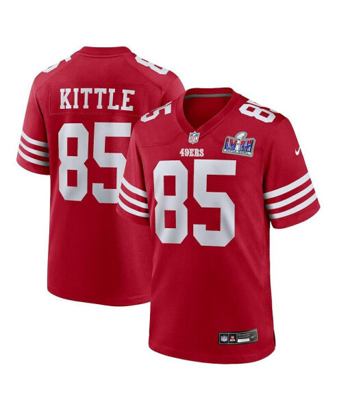 Men's George Kittle Scarlet San Francisco 49ers Super Bowl LVIII Game Jersey