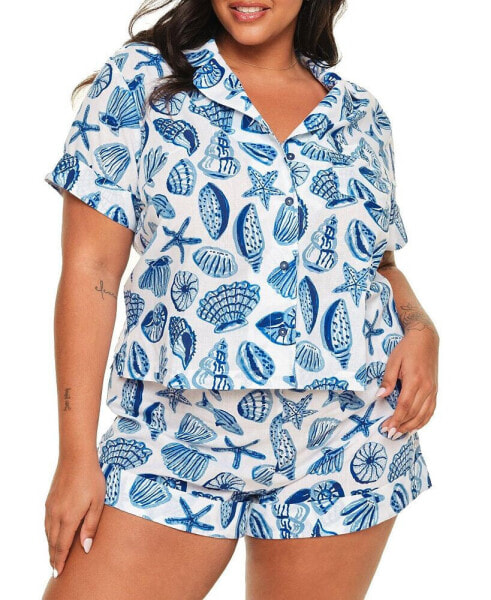 Пижама Adore Me plus Size Lucero Top & Shorts
