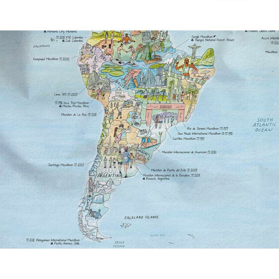 AWESOME MAPS Running Map Towel