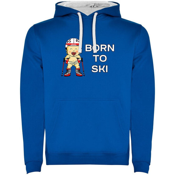 KRUSKIS Born To Ski Two-Colour hoodie