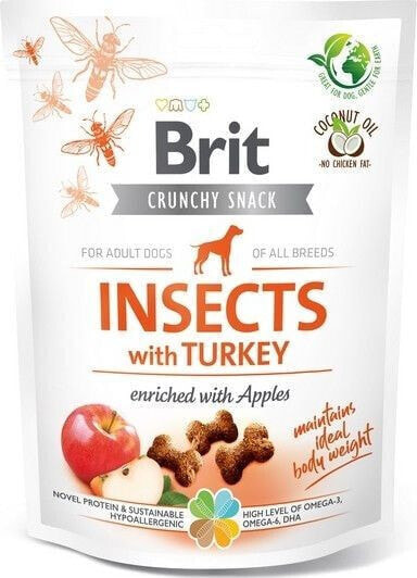 Лакомство для собак Brit Care Dog Insect&Turkey 200 г