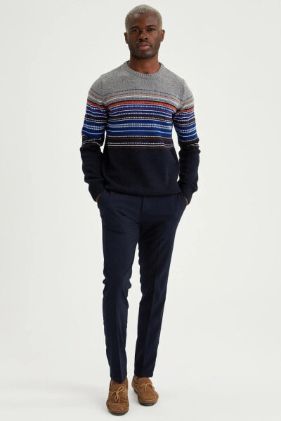 Свитер Defacto Slim Fit Striped Knit