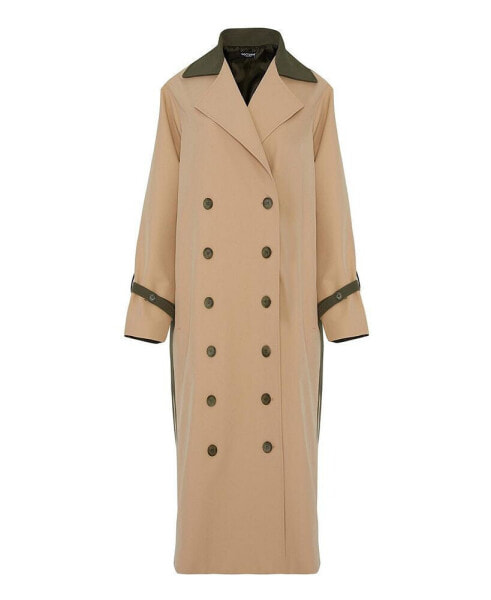 Women's Lapel Collar Trench Coat