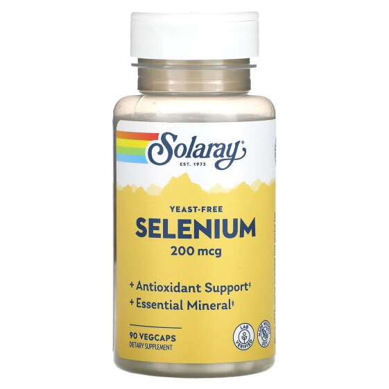Витамин С Selenium 100 мкг, 100 VegCaps SOLARAY