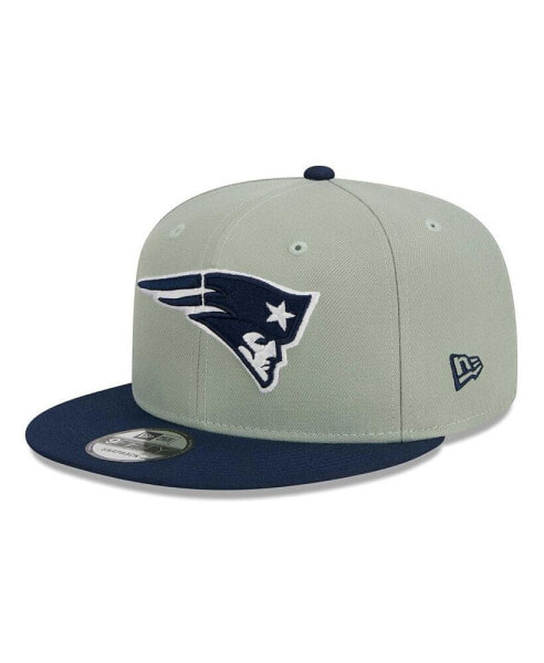 Men's Green, Navy New England Patriots 2-Tone Color Pack 9FIFTY Snapback Hat