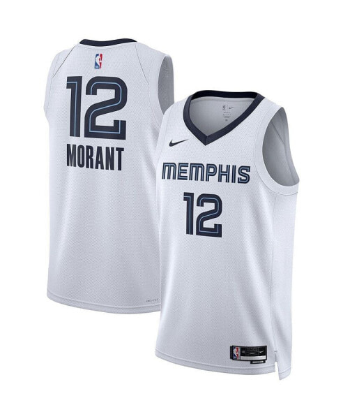 Футболка Nike мужская и женская Ja Morant белая Memphis Grizzlies Swingman - Ассоциация