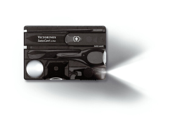 Мультитул сверхлегкий Victorinox SwissCard Lite Onyx - 54,5 x 82 x 4,5 мм - 69,5 г