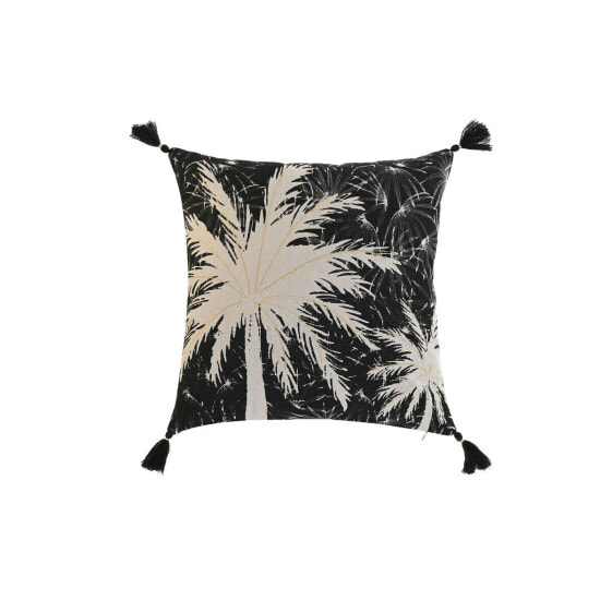 Подушка Home ESPRIT Чёрный Boho Пальмовое 45 x 5 x 45 cm