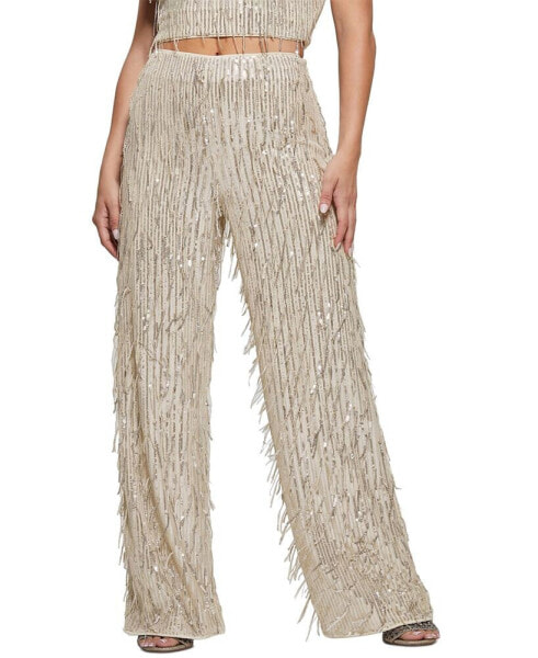 Women's Heidi Sequined Fringe Pants