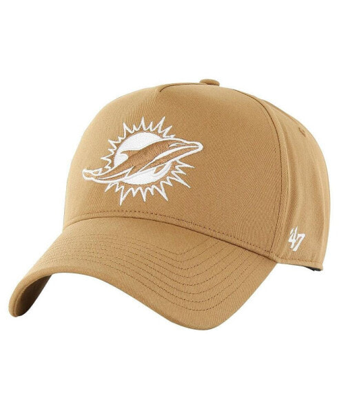 47 Brand Men's Tan Miami Dolphins Ballpark MVP Adjustable Hat