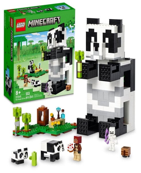 Minecraft The Panda Haven 21245 Toy Building Set with Jungle Explorer, Panda, Baby Panda and Skeleton Figures