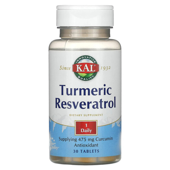 Turmeric Resveratrol, 30 Tablets