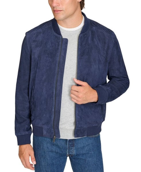 Men's Suede Varsity Jacket