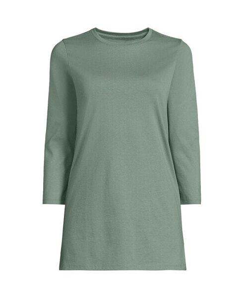 Women's Tall 3/4 Sleeve Cotton Supima Tunic