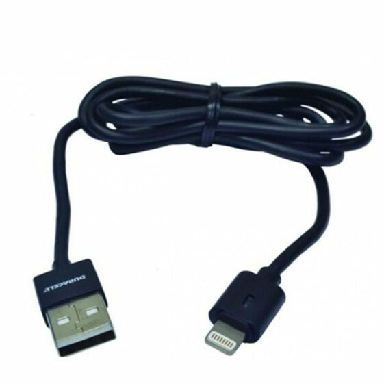 Кабель с подсветкой DURACELL USB5012A Чёрный 1 m (1 штук)