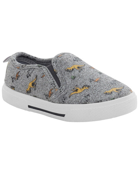 Toddler Dinosaur Slip-On Sneakers 4