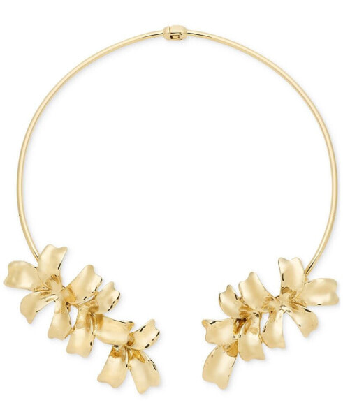 I.N.C. International Concepts gold-Tone Flower Open Choker Necklace, 5-1/2", Created for Macy's