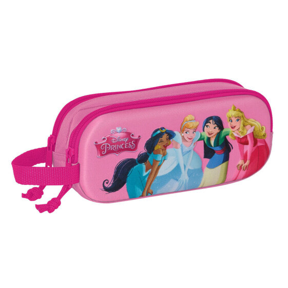 Пенал школьный Disney Princess 3D Розовый 21 x 8 x 6 см