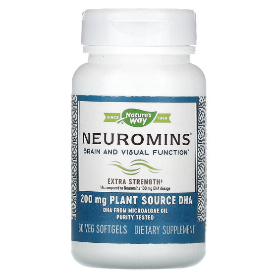 Nature's Way, Нейромины, 200 мг, 60 растительных капсул