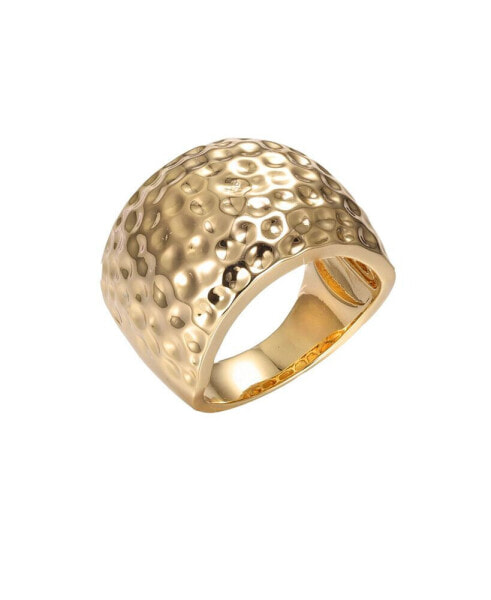 Indented Puffy Wide Statement Ring