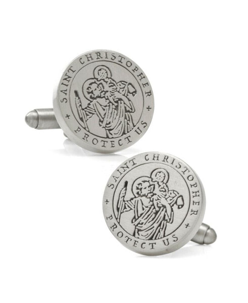 Запонки Ox & Bull Trading Co St Christopher Amulet