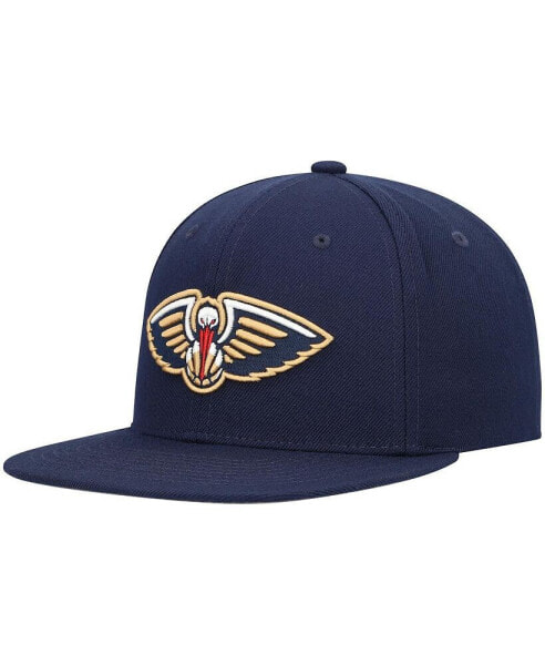 Men's Navy New Orleans Pelicans Ground 2.0 Snapback Hat