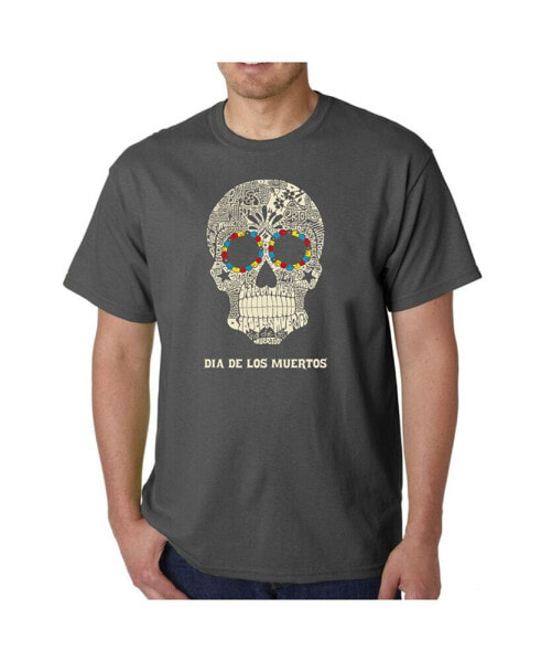 Men's Word Art - Dia De Los Muertos T-Shirt