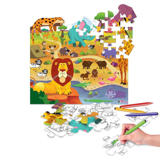 GIROS Play Painting Puzzles 2 Faces 56 Pieces Forest