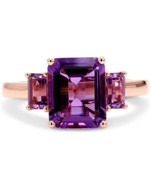 Amethyst (2-1/2 ct. t.w.) & Pink Amethyst (1/2 ct. t.w.) Ring in Rose Gold-Plated Sterling Silver (Also in Blue Topaz/Sapphire)