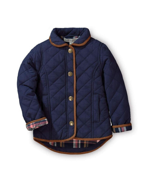Toddler Girls Quilted Riding Coat