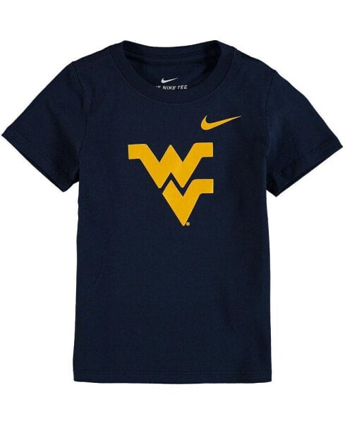 Toddler Boys and Girls Navy West Virginia Mountaineers Logo T-shirt