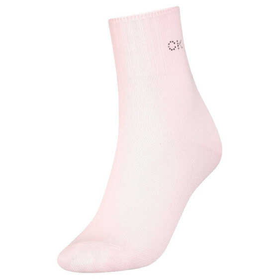 CALVIN KLEIN Short Crystal Logo socks