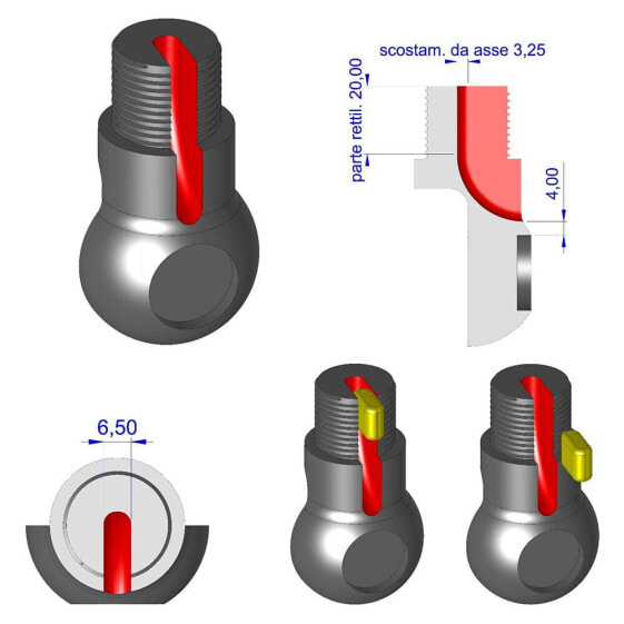 SCOUT TELECOMUNICAZIONI ABS Double Joint Antenna Support