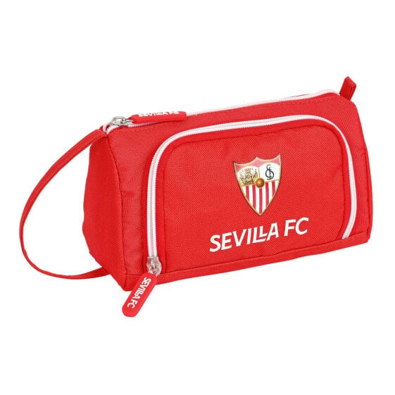 Школьный пенал Sevilla Fútbol Club Красный 20 x 11 x 8.5 cm