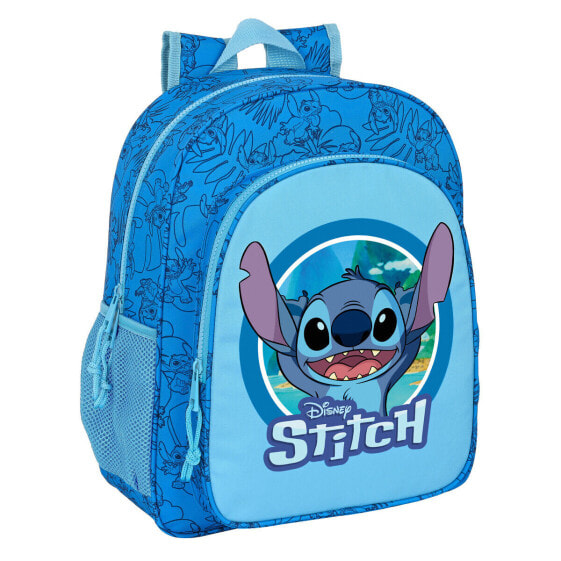 Школьный рюкзак Stitch Синий 32 X 38 X 12 cm