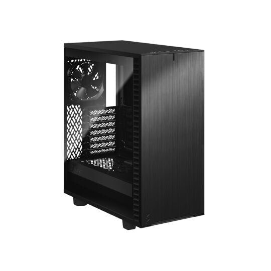Fractal Design Define 7 Compact - Midi Tower - PC - Black - ATX - micro ATX - Micro-ITX - Aluminium - Steel - Tempered glass - Home/Office