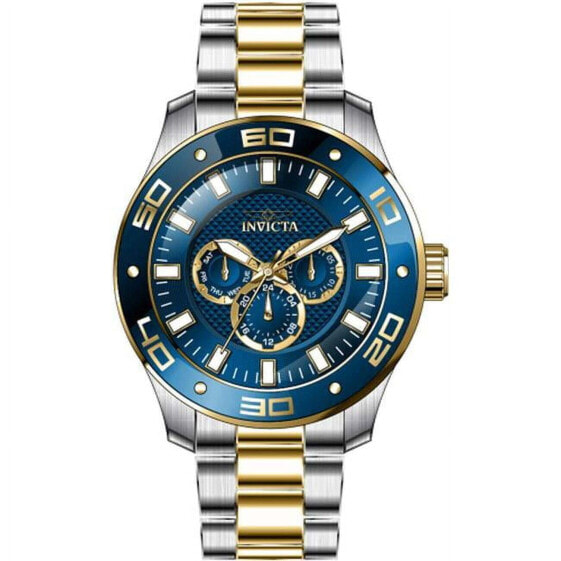 Invicta Men's Pro Diver SCUBA Chronograph Blue Dial Two Tone Bracelet Watch