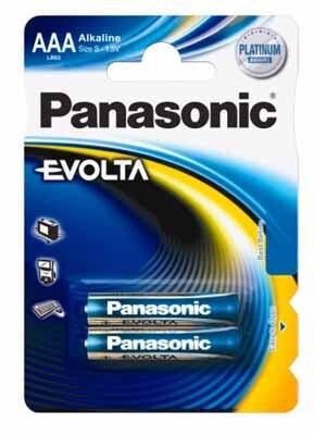 Panasonic Evolta AAA - Single-use battery - Alkaline - 1.5 V - 2 pc(s) - Blue - AAA