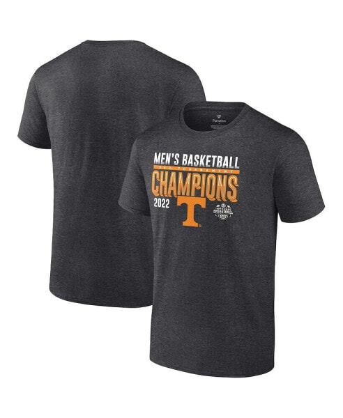 Men's Heathered Charcoal Tennessee Volunteers 2022 SEC Men's Basketball Conference Tournament Champions Locker Room T-shirt