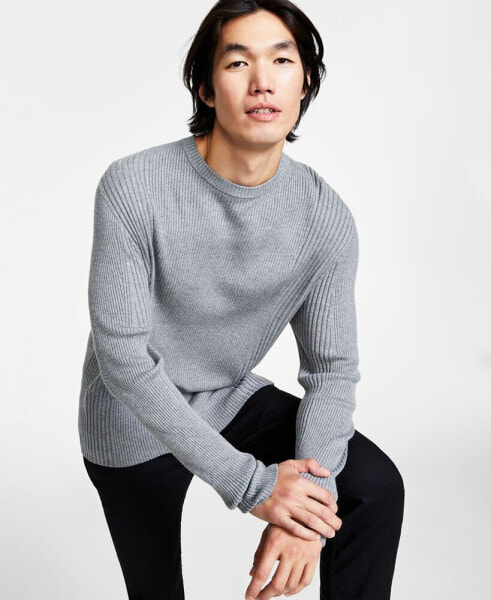 Men's Ribbed-Knit Sweater, Created for Macy's