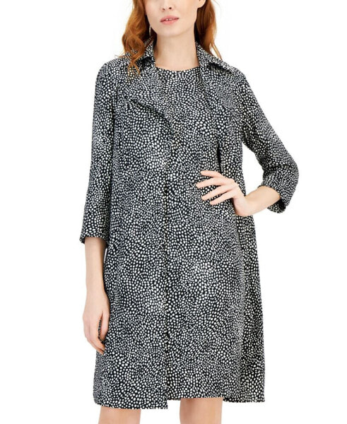 Women's Jacquard Wide-Collar Kissing Topper Jacket